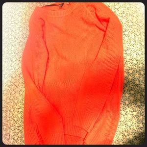 Knit long sweater